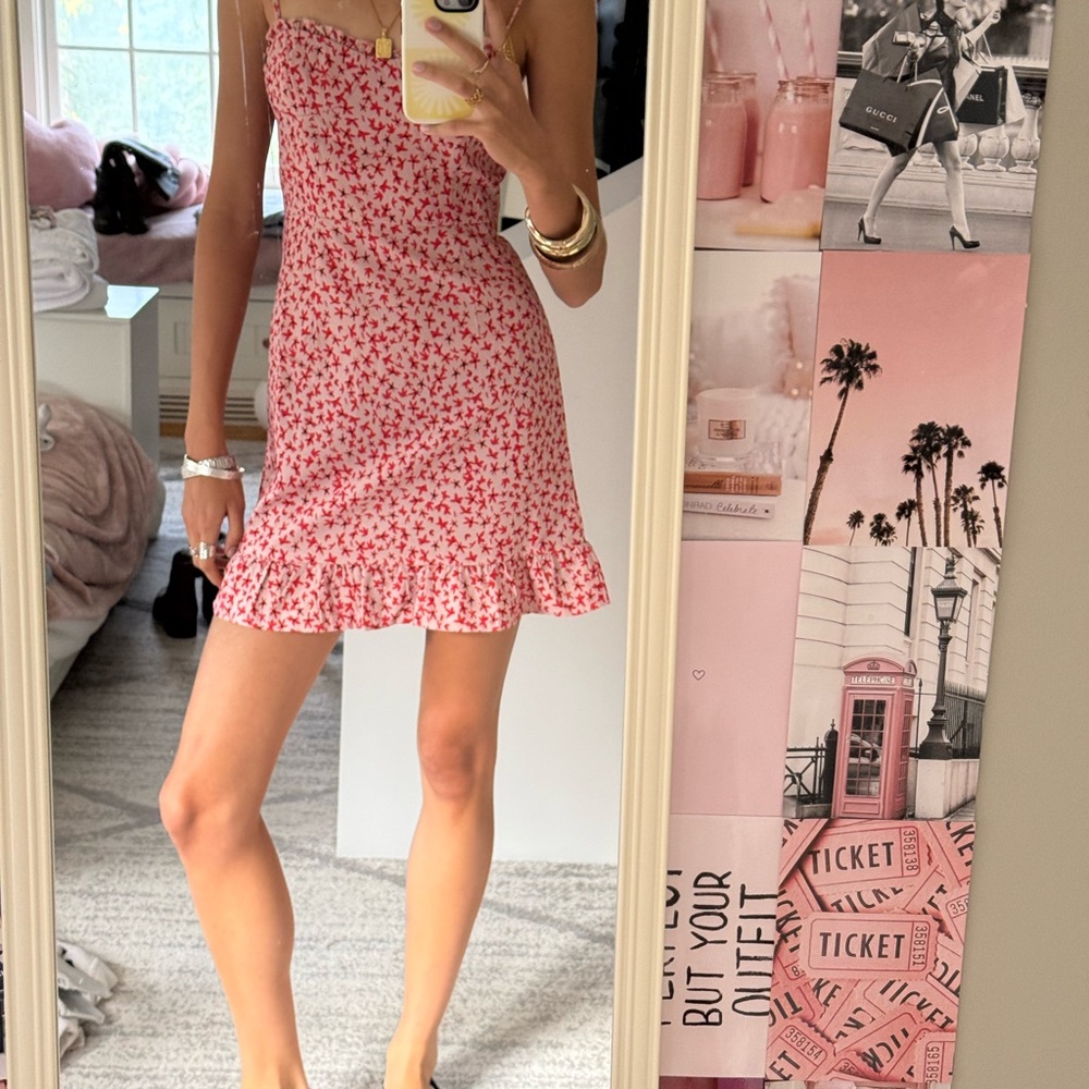 Princess Polly Floral Red Dress